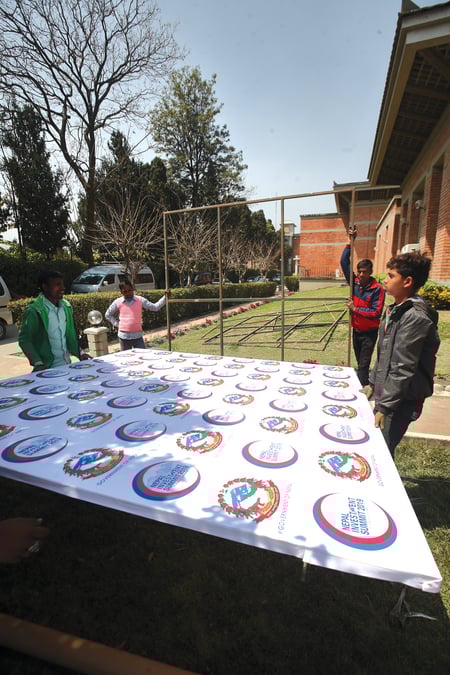 A roller coaster ride