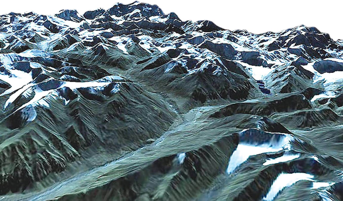 Himalayan meltdown from space