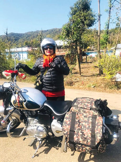 Motorcycle Grandma