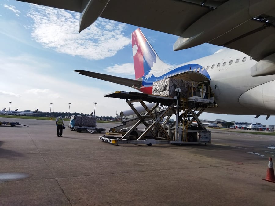 Singapore sends Covid-19 aid to Nepal