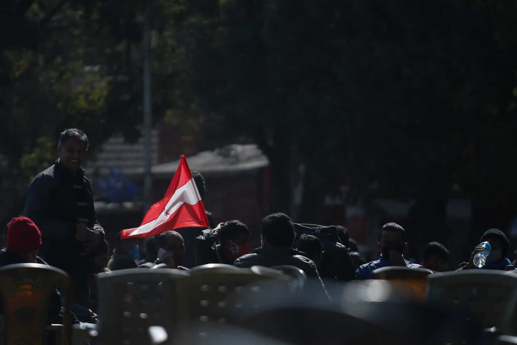 Nepali Congress takes to the streets
