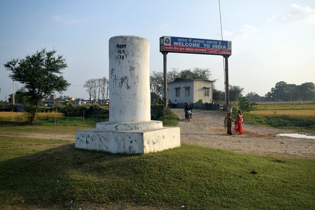 People freely pass across the border to Bihar at Madar in Siraha district.