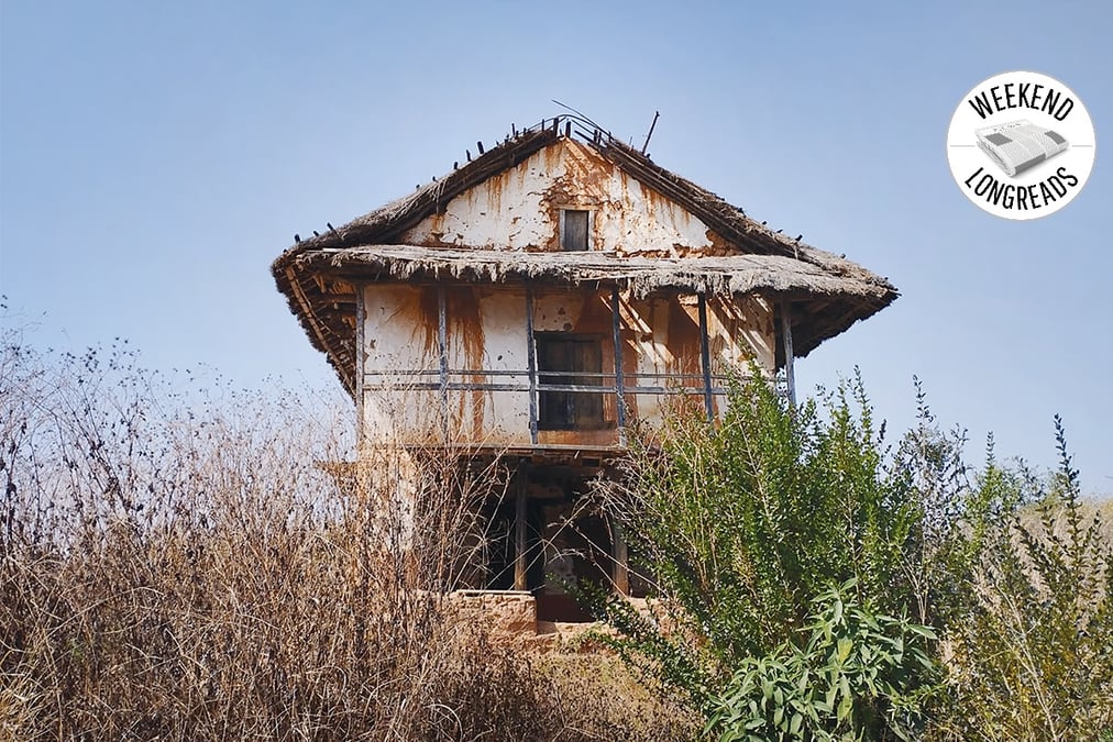An abandoned house and farm in Dhankuta is in ruins after the owners left for the Tarai. Photo: GOPAL DAHAL