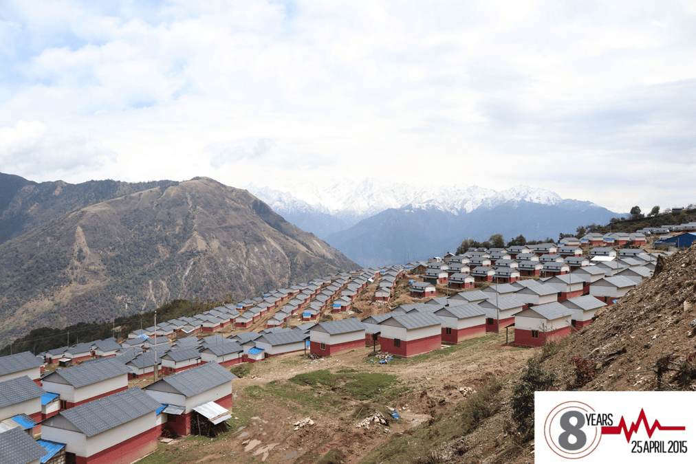 PRETTY EMPTY: An integrated settlement in Gumsipakha built post-2015 earthquake for Laprak residents. The houses all look the same and do not reflect traditional architecture. It is also higher than the original village, has a water problem, and is not suitable for farming.