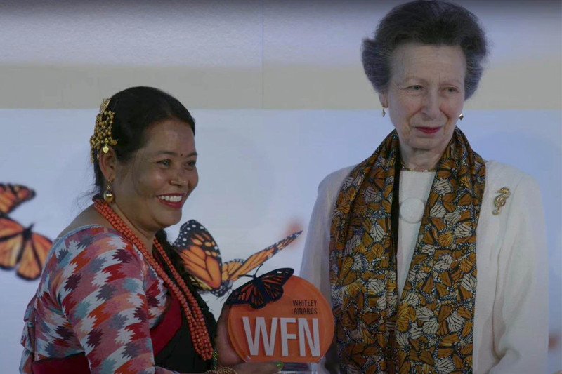 Nepali conservationist wins Whitley, again