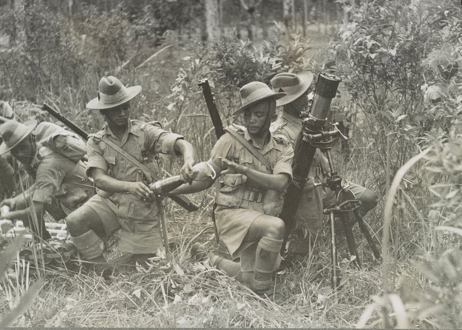 Gurkha soldiers of the British Army in the Malayan jungles during the anti-Communist insurgency in the 1950s. Photo: US LIBRARY OF CONGRESS