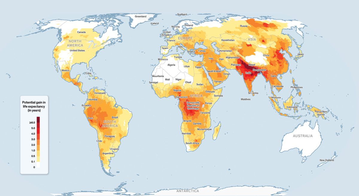 Illustrations: AIR QUALITY LIFE INDEX