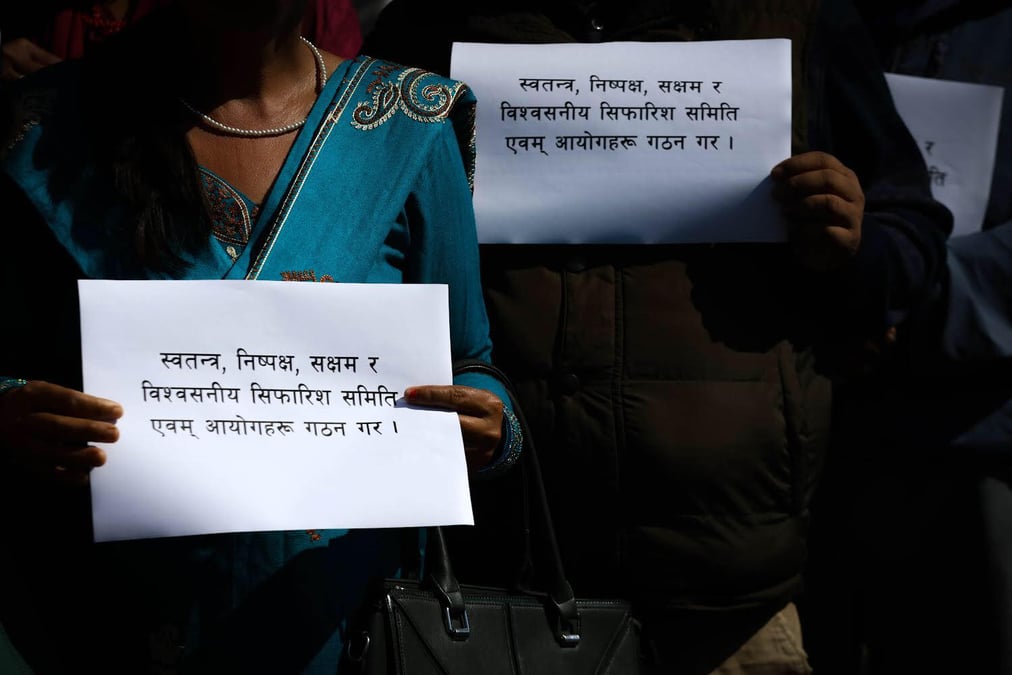 Nepal's conflict victims gathered last October to demand amendments to the Transitional Justice Bill, appealing political leadership to ensure that transitional justice adheres to international standards and the Supreme Court’s verdict. Photos: SUMAN NEPALI