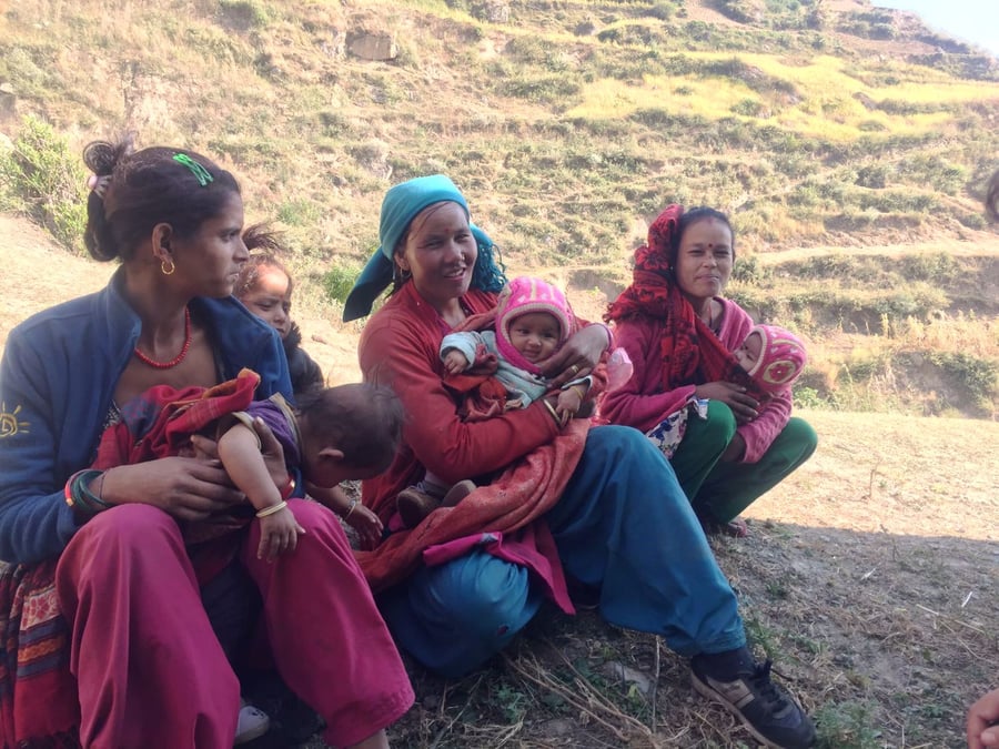 Most of the young girls in the village are already mothers. All photos: DHANU BISHWAKARMA