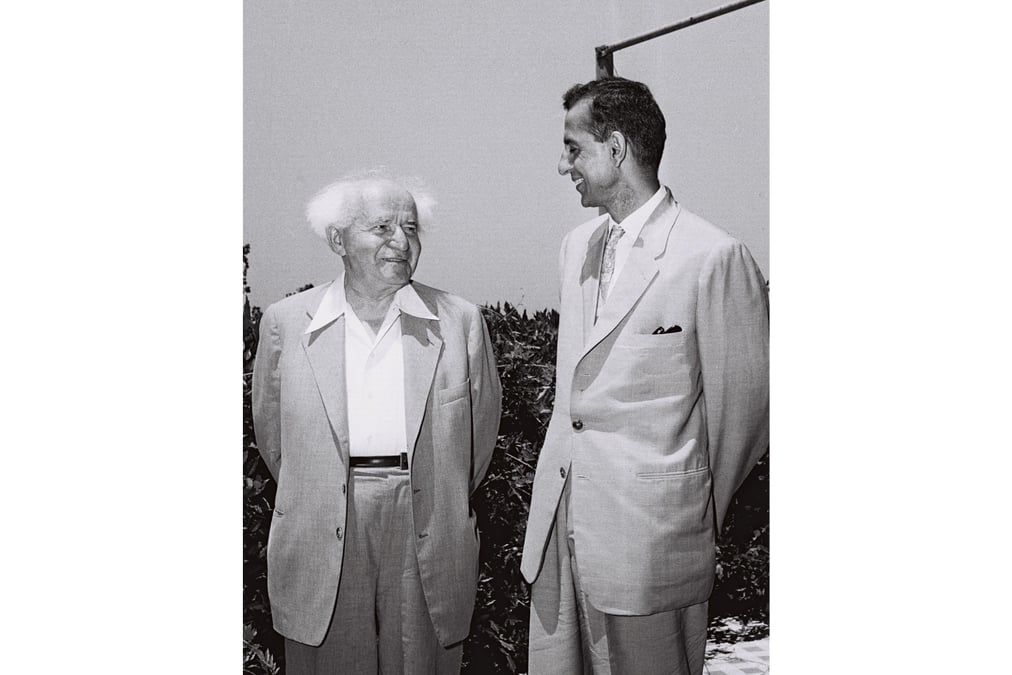 Nepali Prime Minister B P Koirala meeting his Israeli counterpart David Ben Gurion in Tel Aviv in 1960. Photo: NATIONAL PHOTO COLLECTION OF ISRAEL