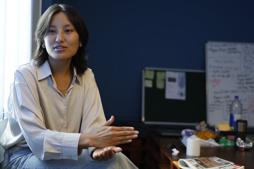 Thinley Lhamo back from Switzerland in Kathmandu on Monday. Photo: GOPEN RAI