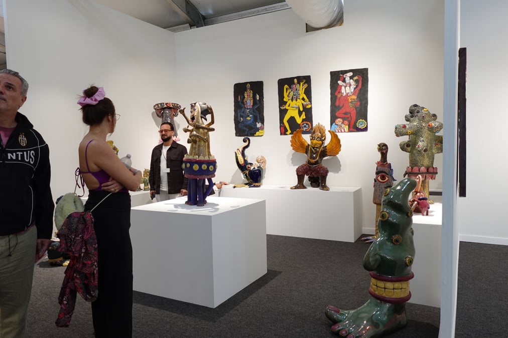 Nepali artist at Miami Art Week