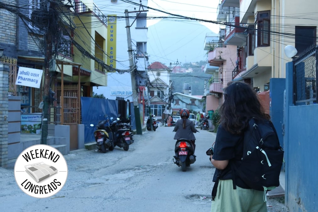 Ashmita in Lalitpur, where she started to search for information. Photo: L.C
