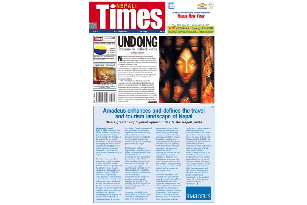 Nepali Times Issue #242 8-14 April 2005