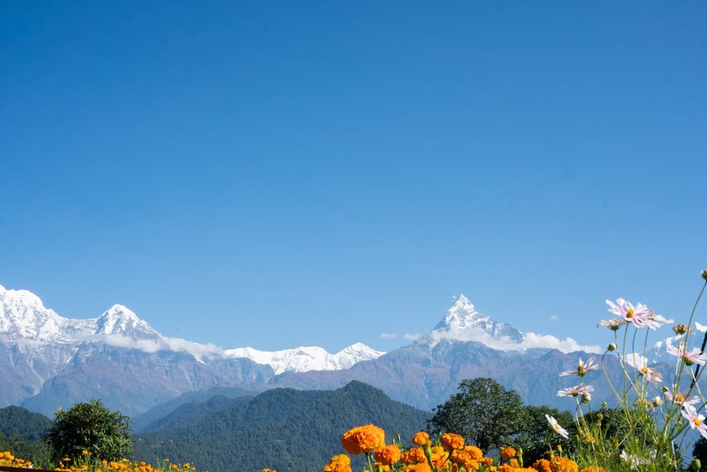 View of Machhapuchhre from Kaski.