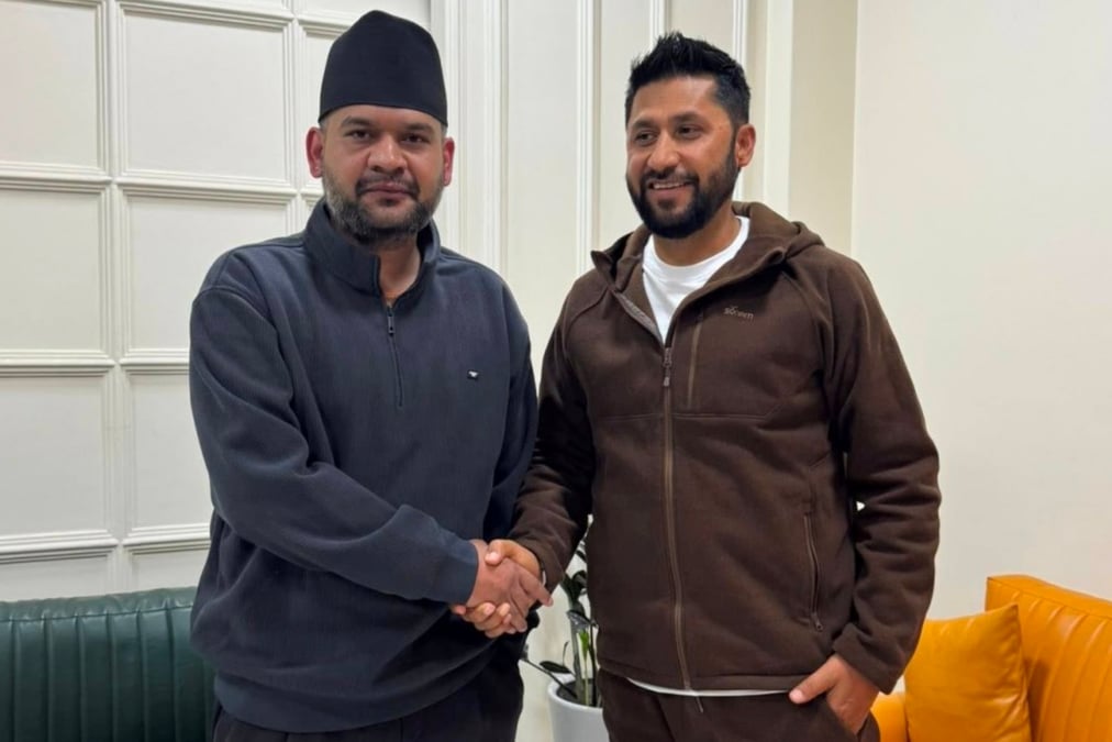Kathmandu mayor Balen Shah and RSP chair Rabi Lamichhane signed a seven-point agreement of Sunday morning, forming an alliance ahead of the election on 5 March. Photo: ASIM SHAH