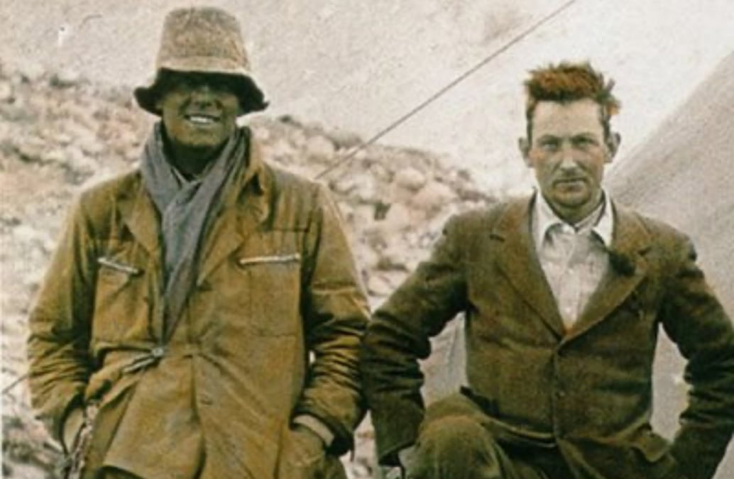 Andrew Irvine (left) and George Mallory (right). Photo: ROYAL GEOGRAPHICAL SOCIETY