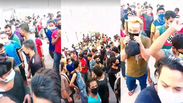 Nepalis in Saudi Arabia stage protest