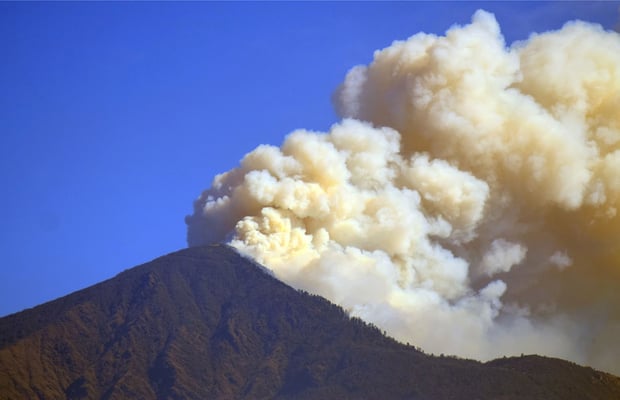 Kangchenjunga wildfire visible from space
