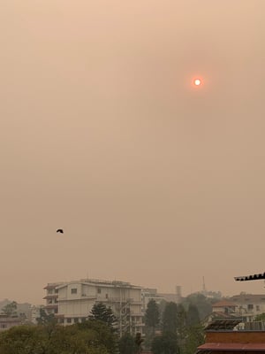Wildfires in Nepal cause air quality to plummet