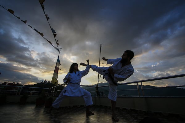 Karate Travellers in Kathmandu