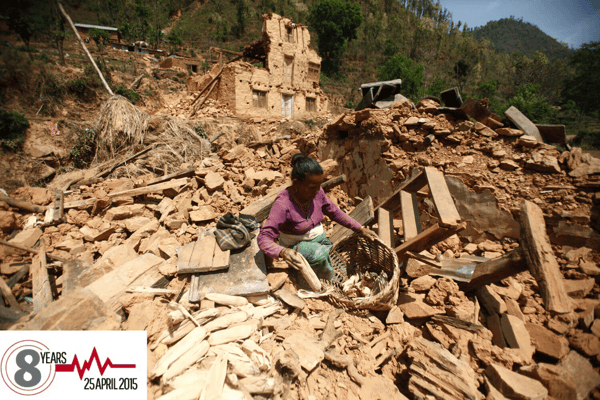 #NepalQuake 8 years later