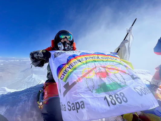 First Native American on world’s tallest peak