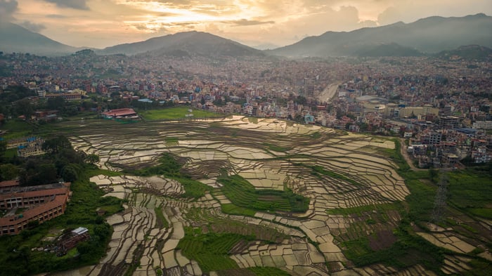 Nepal economy shifts away from farming