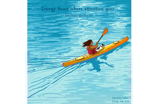 Energy flows where attention goes