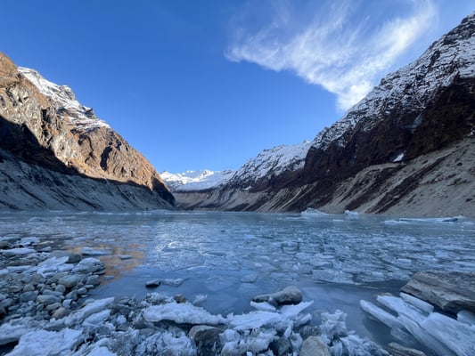 Hotter Himalaya melts glaciers