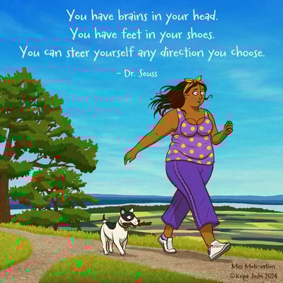 You can steer yourself any direction