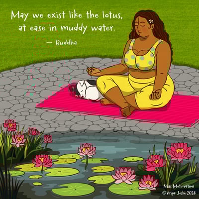 May we exist like the lotus