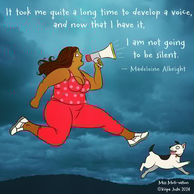 It took me quite a long time to develop a voice