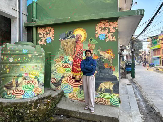 Painting walls to bring down walls