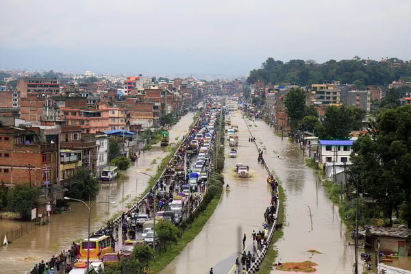 Bhaktapur inundated