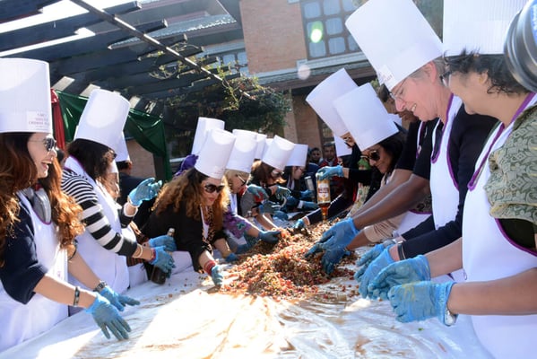 Cake-mixing ceremony at Soaltee