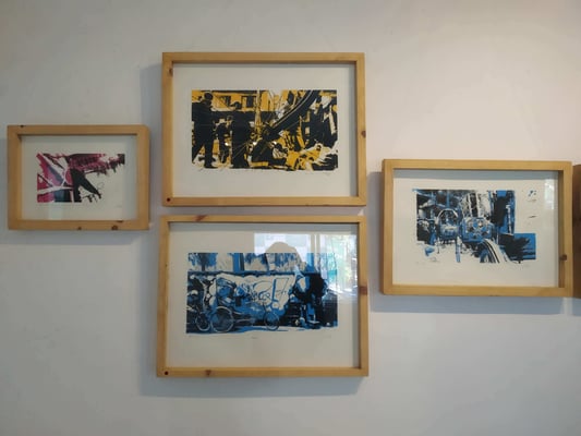 Kathmandu through silk screen