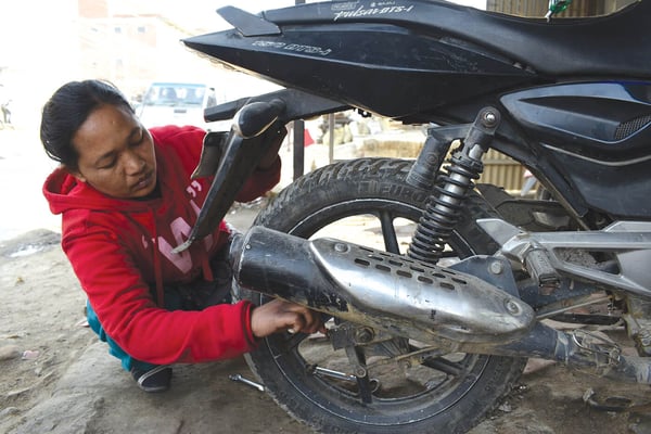 Anita and the art of motorcycle maintenance