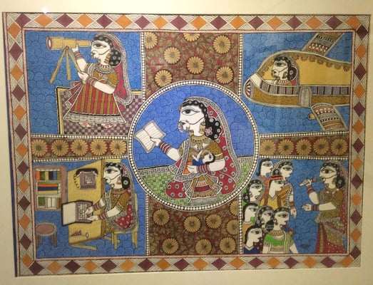 Mithila art with a message