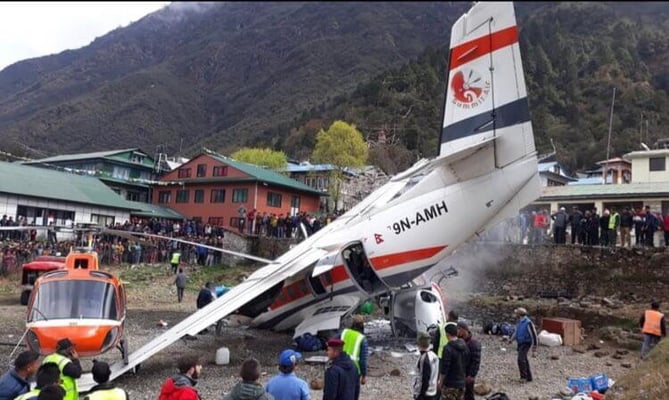Lukla plane-chopper collision kills 3