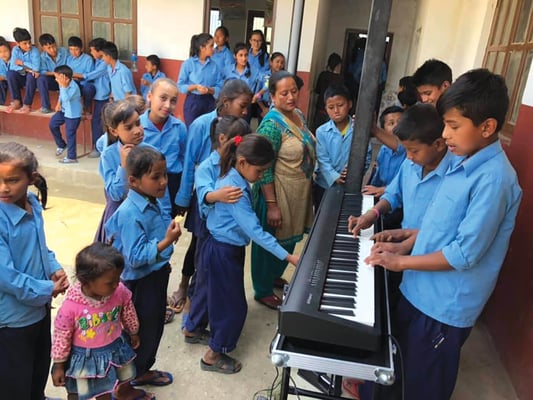 A gift of music to Nepali children