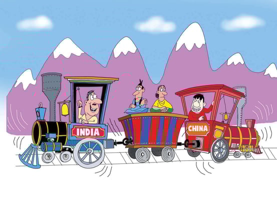 Political geography of India-Nepal-China ties