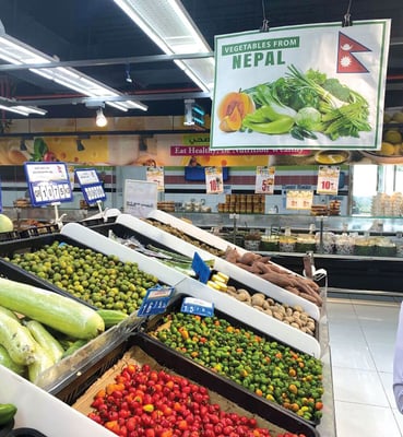 Greens from Nepal in Qatar’s desert