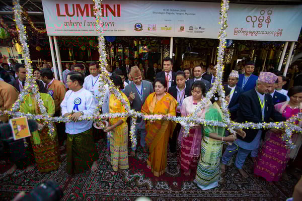 Lumbini Museum exhibition in Burma