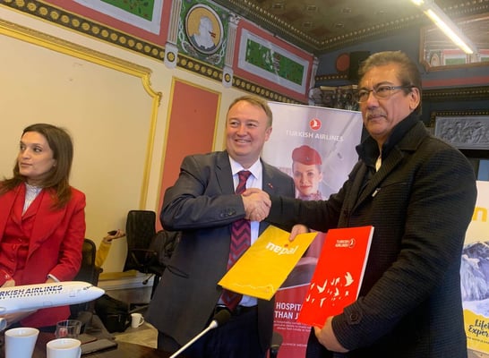 Turkish and Visit Nepal 2020 sign MoU