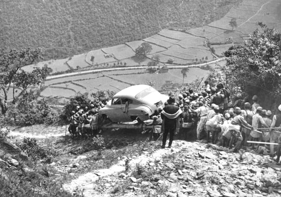 Cars before roads in Nepal