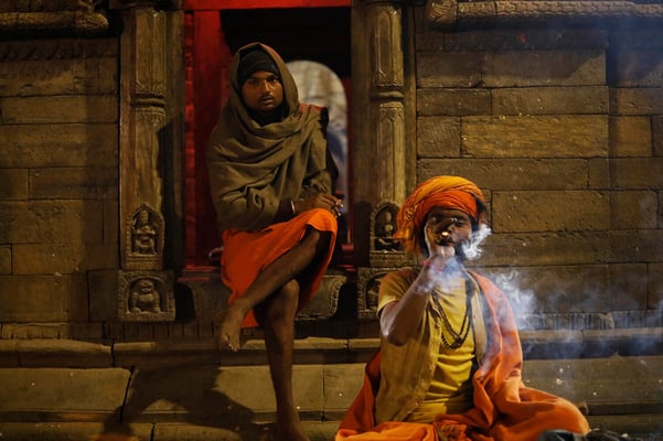 A thousand Sadhus and a Hanuman