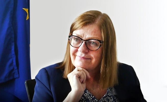 When garlands are offered to male colleagues, and not to the woman ambassador