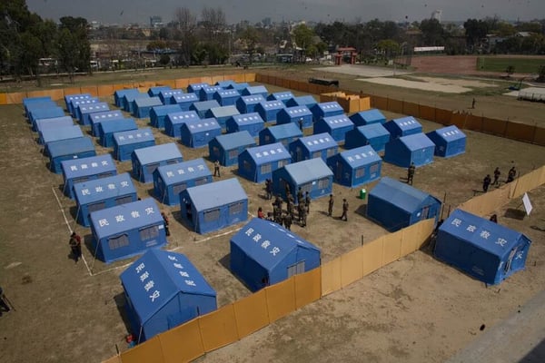 Nepal Army's quarantine zone