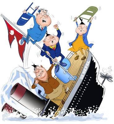 Going down with the ship